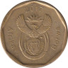Монета. Южно-Африканская республика (ЮАР). 20 центов 2017 год. ав.
