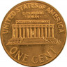 Монета. США. 1 цент 2005 год. Монетный двор D. рев