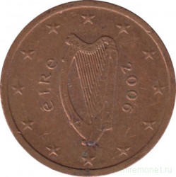 Монета. Ирландия. 2 цента 2006 год.