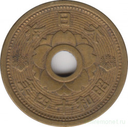 Монета. Япония. 10 сенов 1939 год (14-й год эры Сёва).