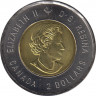 Монета. Канада. 2 доллара 2015 год. 200 лет со дня рождения Джона Макдональда. рев.
