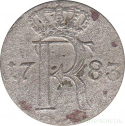 Монета. Пруссия (Германия). 1/24 талера 1783 год. Монетный двор - Берлин (А).