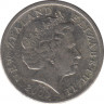 Монета. Новая Зеландия. 5 центов 2000 год. ав.