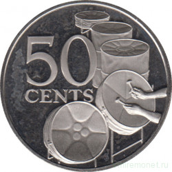 Монета. Тринидад и Тобаго. 50 центов 1973 год.