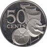 Монета. Тринидад и Тобаго. 50 центов 1973 год. ав.
