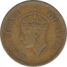 Монета. Гонконг. 5 центов 1949 год. рев.