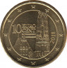 Монета. Австрия. 10 центов 2018. ав.