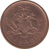 Монета. Барбадос. 1 цент 2006 год. ав.