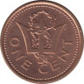 Монета. Барбадос. 1 цент 2006 год. рев.