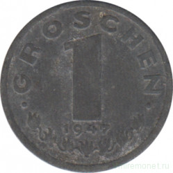 Монета. Австрия. 1 грош 1947 год.