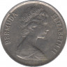 Монета. Бермудские острова. 10 центов 1985 год. рев.