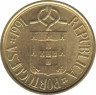 Монета. Португалия. 1 эскудо 1991 год. ав.