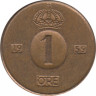  Монета. Швеция. 1 эре 1959 год . ав.