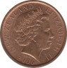 Монета. Новая Зеландия. 10 центов 2006 год. ав.