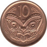 Монета. Новая Зеландия. 10 центов 2006 год. рев.