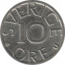  Монета. Швеция. 10 эре 1982 год. рев.