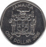 Монета. Ямайка. 1 доллар 2006 год. ав.