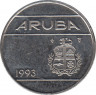 Монета. Аруба. 25 центов 1993 год. ав.