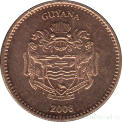 Монета. Гайана. 1 доллар 2008 год.