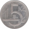 Монета. Чехословакия. 5 крон 1930 год. рев.