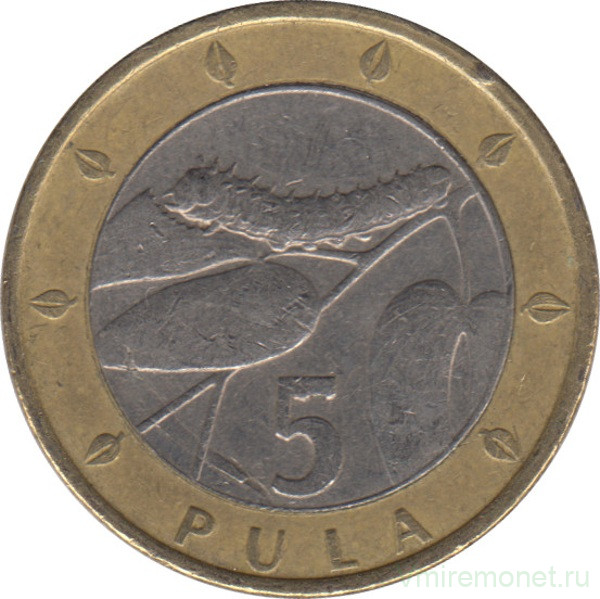 Монета. Ботсвана. 5 пул 2007 год.