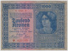Банкнота.  Австрия. 1000 крон 1922 год. ав.