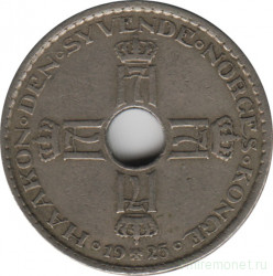 Монета. Норвегия. 1 крона 1925 год.