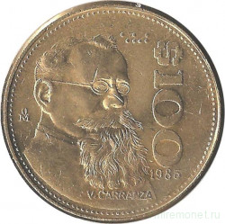 Монета. Мексика. 100 песо 1985 год.