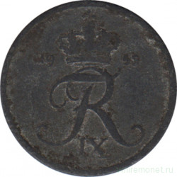 Монета. Дания. 1 эре 1953 год.