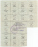 Бона. Украина. Черновицкая область. Карточка потребителя (50 купонов) на ноябрь 1990 год. (печать Черновцы). 21 купон.