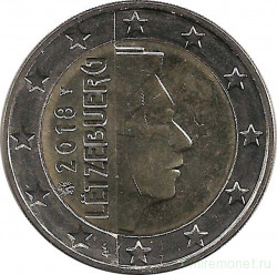 Монеты. Люксембург. Набор евро 8 монет 2018 год. 1, 2, 5, 10, 20, 50 центов, 1, 2 евро.