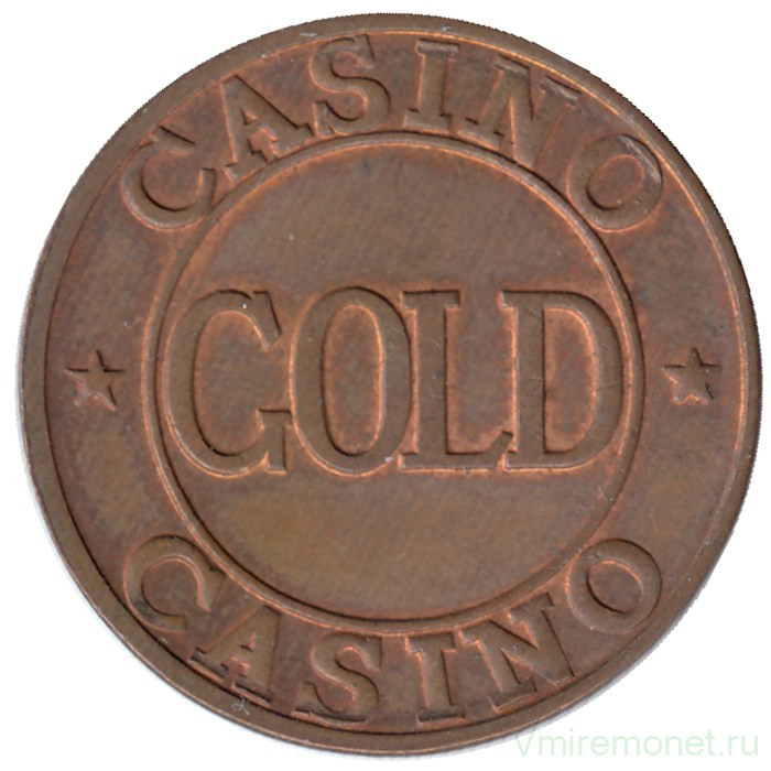 Жетон игровой. Россия - CША. Казино "Casino Gold". 