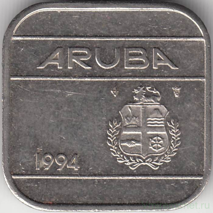 Монета. Аруба. 50 центов 1994 год. 