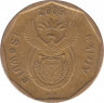 Монета. Южно-Африканская республика (ЮАР). 10 центов 2009 год. ав.