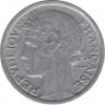 Монета. Франция. 50 сантимов 1947 год. Монетный двор - Бомон-ле-Роже. (B). рев.