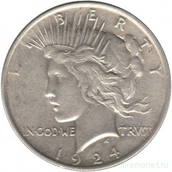 Монета. США. 1 доллар 1924 год.