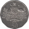 Монета. Австралия. 50 центов 2001 год.  Австралия. ав.