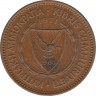  Монета. Кипр. 5 милей 1971 год. ав.