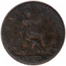 Монета. Великобритания. 1 фартинг 1875 год. H.