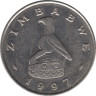 Монета. Зимбабве. 50 центов 1997 год. ав.