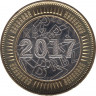 Монета. Зимбабве. 1 доллар 2017 год. ав.