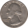 Монета. США. 25 центов 1982 год. Монетный двор D. ав.