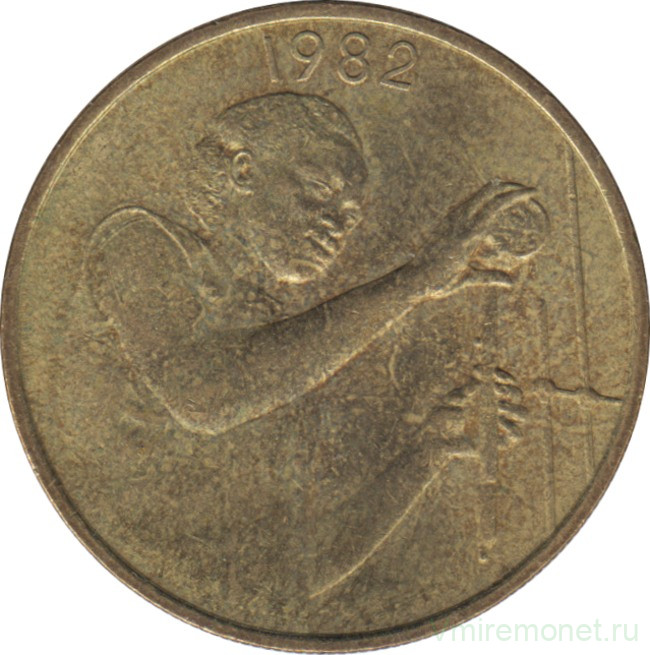 Монета. Западноафриканский экономический и валютный союз (ВСЕАО). 25 франков 1982 год.