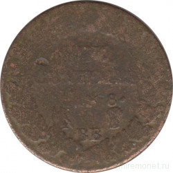 Монета. Франция. 5 сантимов 1799 (8) год. BB.