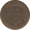 Монета. Франция. 5 сантимов 1799 (8) год. BB. ав.
