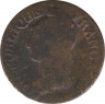 Монета. Франция. 5 сантимов 1799 (8) год. BB. рев.