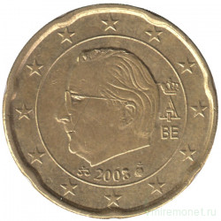 Монета. Бельгия. 20 центов 2008 год. 