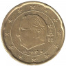 Монета. Бельгия. 20 центов 2008 год. 