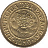 Монета. Парагвай. 1 сентимо 1950 год. ав.