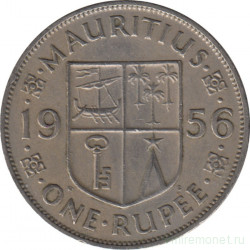 Монета. Маврикий. 1 рупия 1956 год.